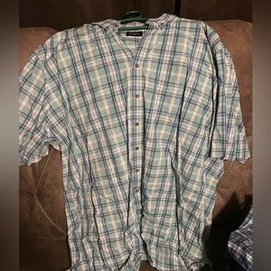 DXL Plaid button up shirt 
4 XLT